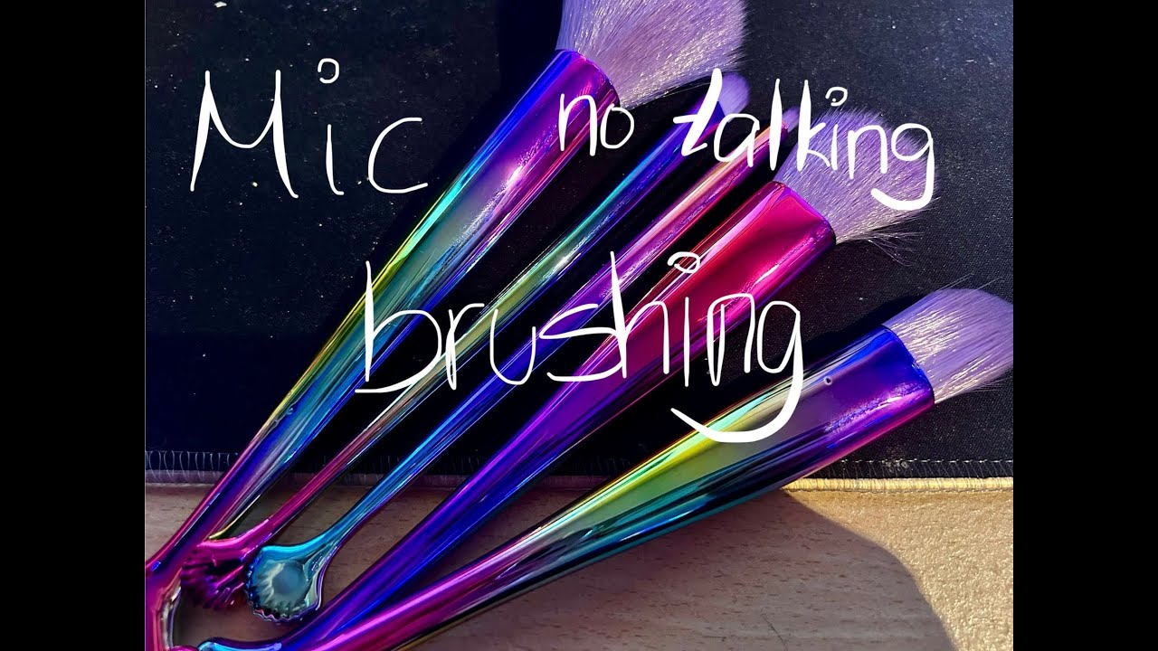ASMR mic brushing, tapping, scratching / NO TALKING - YouTube