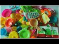 3:16) satisfying with unboxing cute baby girl kitchen set toys video// Mimi toys MASS 🌈 video 