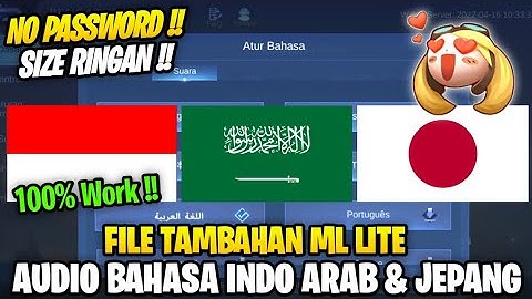 Data Open Audio Hero Bahasa Indonesia Jepang & Arab Terbaru Patch 515 | File Tambahan Ml Lite