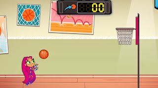 Teen Titans Go: Summer Games 2021 - Starfire Is Not The Greatest At The Basket Of Balls (CN Games) screenshot 4
