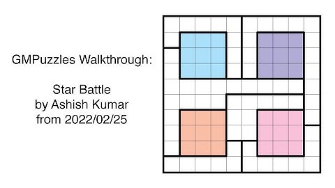 GMPuzzles - 2022/02/25 - Star Battle by Ashish Kumar