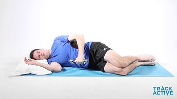 Side lying shoulder external rotation