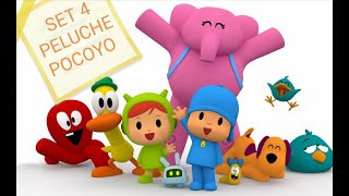 Pocoyo Pato Elly Lula Set 4 Peluche Cartone Animato