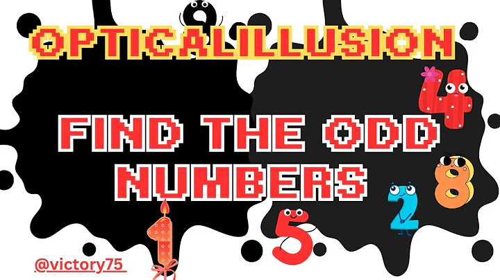 Find The Odd Numbers /#opticalillusion #numberchallenge #maths