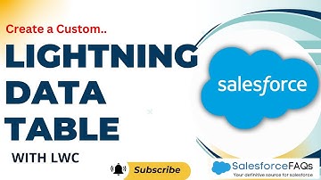 LWC Lightning data table | Create a Custom Ligjtning Data Table in Salesforce