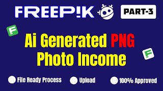 Freepik PNG Photo Income | Freepik Ai Image Earning |  AI দিয়ে Png Image তৈরি করে ইনকাম