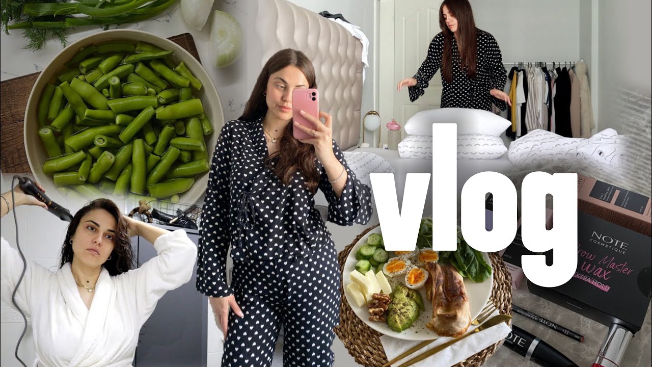 VLOG I İKİ GÜN BENİMLESİNİZ! I Bakla Yemeği Tarifi, Gelen Kargolar,Mini Kahvaltılar🍓☁️ #vlog #tarif