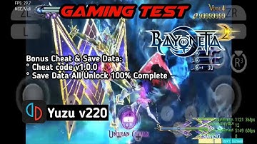 Bayonetta 2 | Yuzu v220 | Mediatek Dimensity 1200 | Xiaomi 11T Test