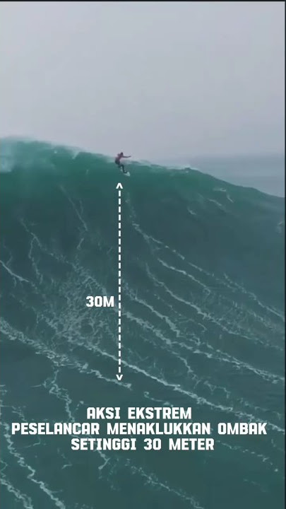 Aksi Ekstrem Peselancar Menaklukkan Ombak Setinggi 30 Meter#surfingstyle