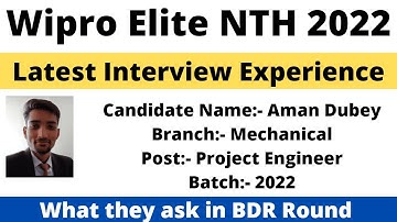 Wipro Elite NTH Interview Experience 2022 BATCH | Non-CS IT Branch | Aman Selected #wiprointerview