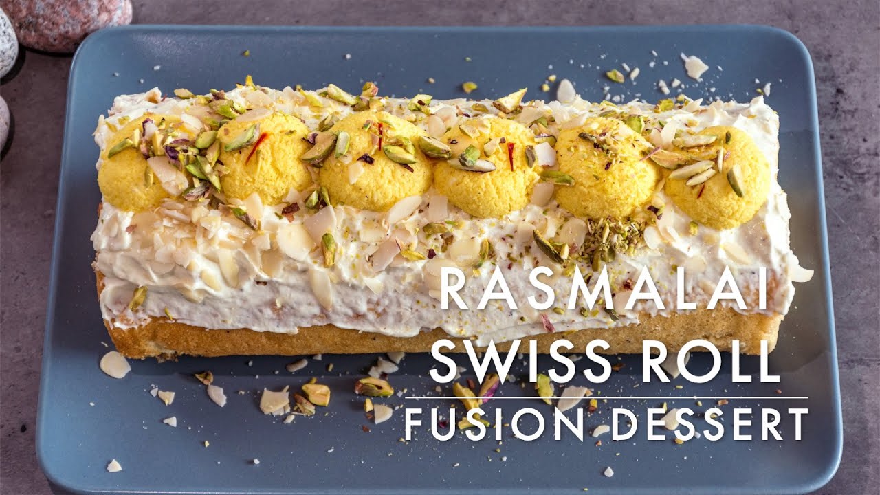 Rasmalai Swiss Roll | Fusion Dessert | Indian & Swiss | Quick Desserts | Rasmalai Cake