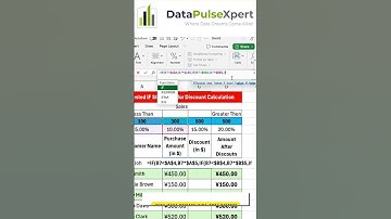 Calculate Discounts Easily in Excel with Nested IF Statements | Step-by-Step Guide