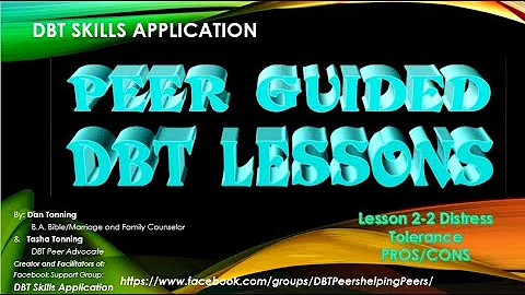 Pros and Cons 2-2 for PEER GUIDED DBT LESSONS (Revised Version)