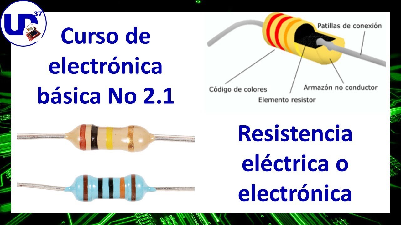 Curso de electrónica básica #2.1: Resistencia eléctrica o electrónica 