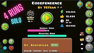 Codependence (60hz solo) in 4 runs! {0-46% // 45-70% // 68-80% // 77-100%}