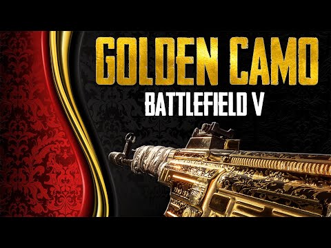 Видео: "Golden Camo" - ценители золота в Battlefield V. Быстрая прокачка камуфляжа