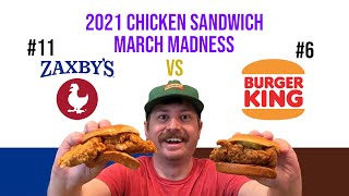 Burger King Vs Zaxbys - Chicken Sandwich March Madness Sweet 16