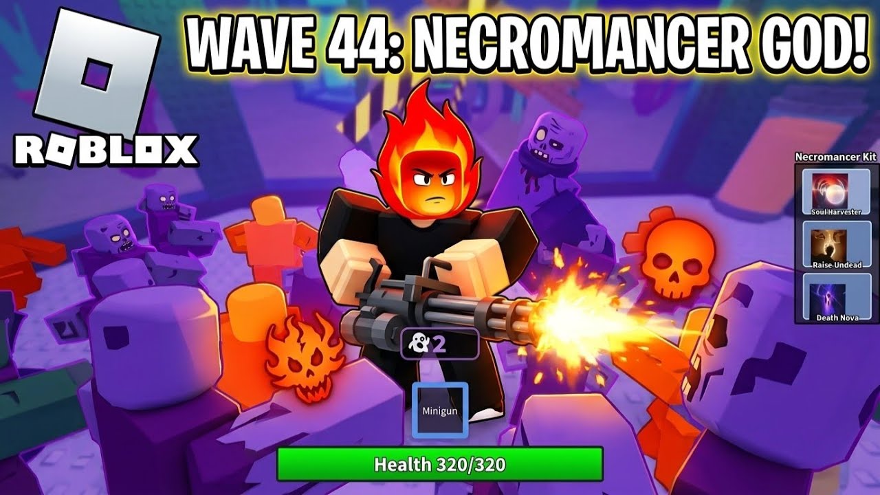 Video thumbnail for Survive Zombie Arena By Nectarforge Studios - Necromant, Wave 44 | Roblox | Gameplay, No Commentary