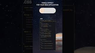 Toggle effect for css html and javascript