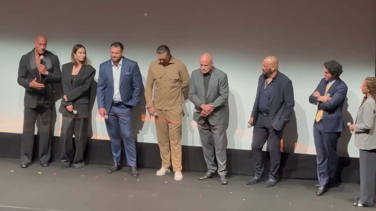 TIFF 50 The Rock Q&A premiere The Smashing Machine 