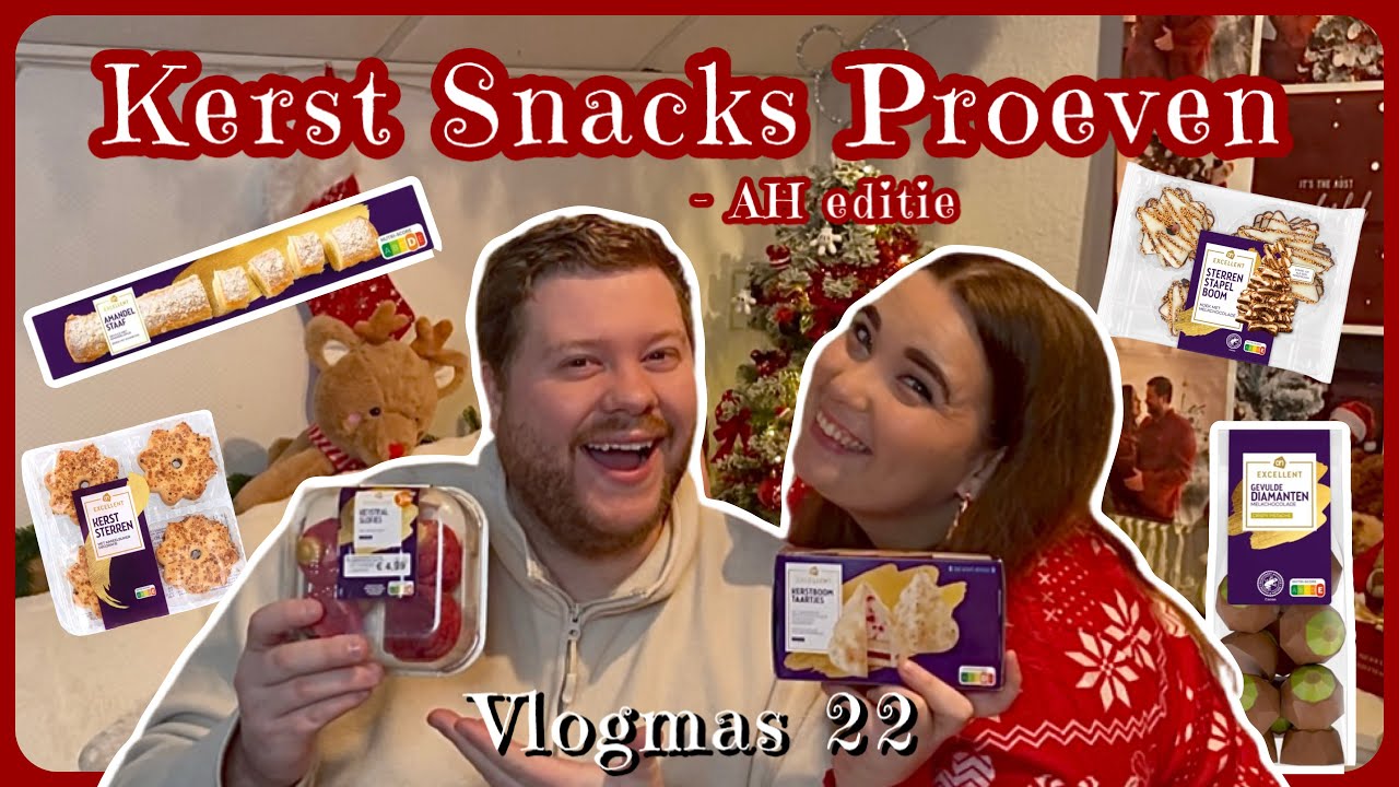 Kerst Snacks Proeven van de AH!😋 - Vlogmas 22