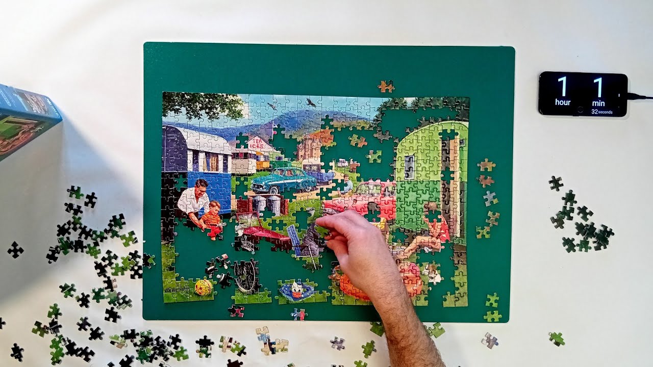 #90 Touring the Highlands Puzzle Time Lapse, Gibsons 500 piece. - YouTube