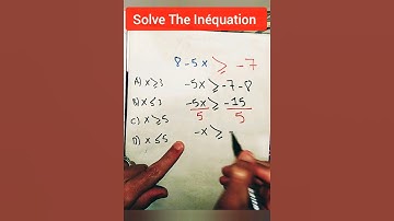 Solving Inequalities (Algebra)