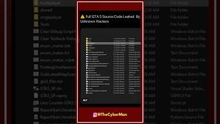 GTA 5 Source Code Leaked!!                 - Follow for more! #cyber #hacker #hacking #malware