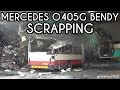 Scrapping a smrt bendy bus  mercedes benz o405g