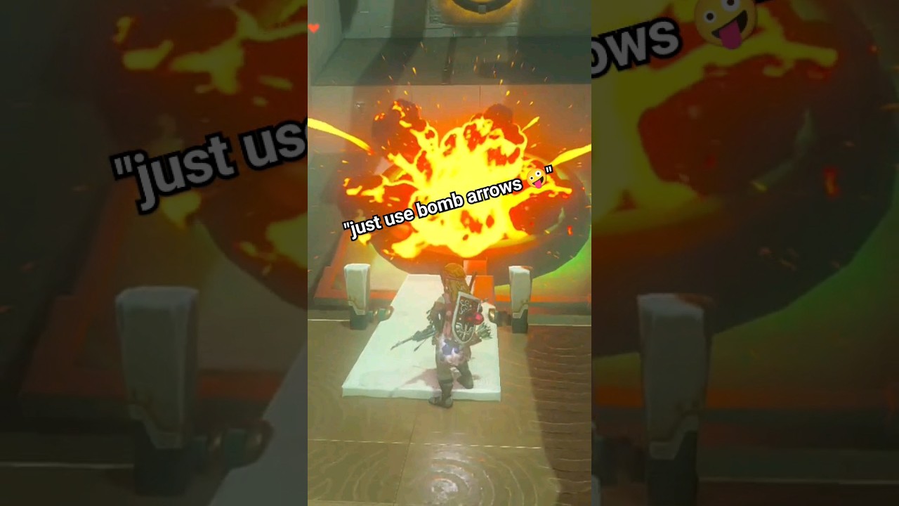 Just use bomb arrows for easy Shrine solutions 