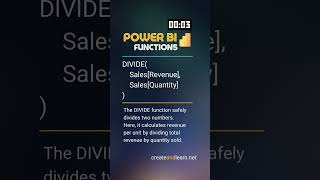 🔥 Want safe division in Power BI? Use DIVIDE to avoid errors when dividing by zero.