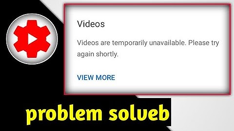 How to Yt Studio problem||videos are temporaily unavailable please try again shortly problem solveb