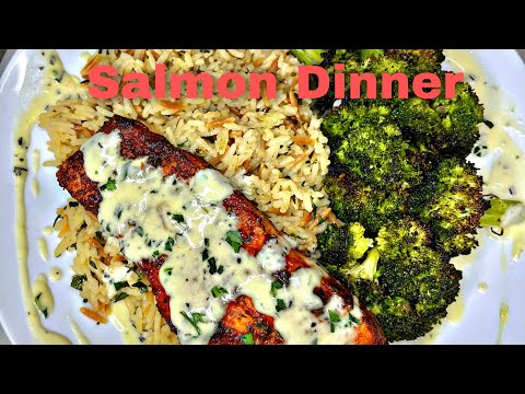 Salmon and Rice Pilaf Dinner  How to Skin Salmon