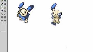 Spriting Eevee and Minusle