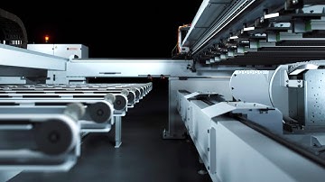 Industrial Manufacturing 3D Animation | Factory | Panel Saw Machine