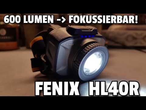 ✔FENIX HL40R • Stirnlampe • 600 Lumen • Fokussierbar • USB aufladbar