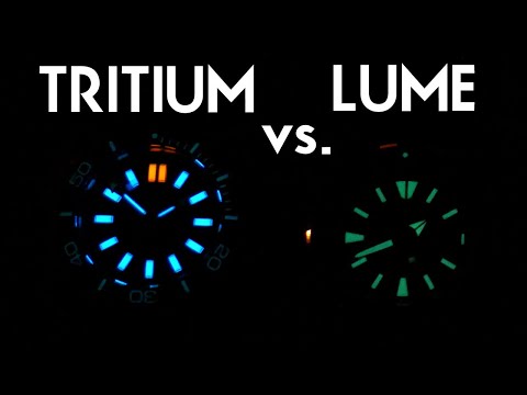 Which is brighter? Tritium vs. Superluminova, Seiko Lumi brite and other watch lume!