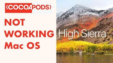Cocoapods not working in macOS High Sierra [Fixed]  | Mac OS High Sierra 2017