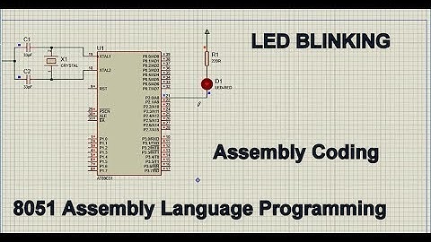 8051 Assembly Language Programming | Led Blinking
