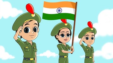 Nanha Munna Rahi Hoon I FunForKidsTV - Hindi Rhymes I 26 January song