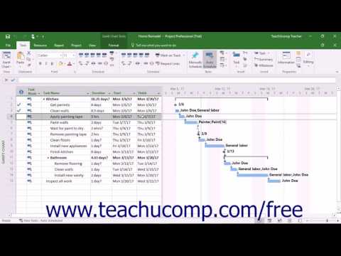 Project 2016 Tutorial Updating Tasks Individually Microsoft Training