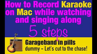 How to record karaoke on Mac while watching and singing along - for free - Garageband in pills screenshot 3