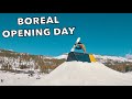 Snowboarding Boreal Mountain Opening Day 2021! (First Day Back on SNOW!)