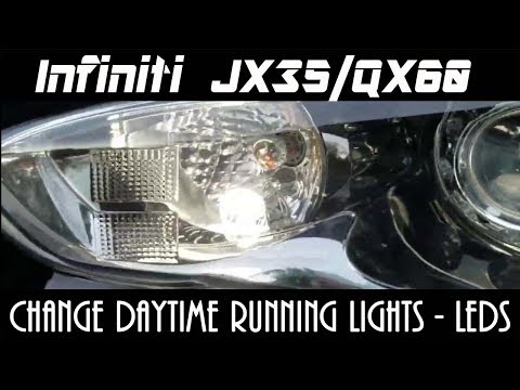 Infiniti JX35/QX60 Change Running Lights - Upper - LED upgrade