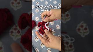 cute trendy crochet hair scrunchie making process #trendy #cute #crochet #handmade #hairscrunchie