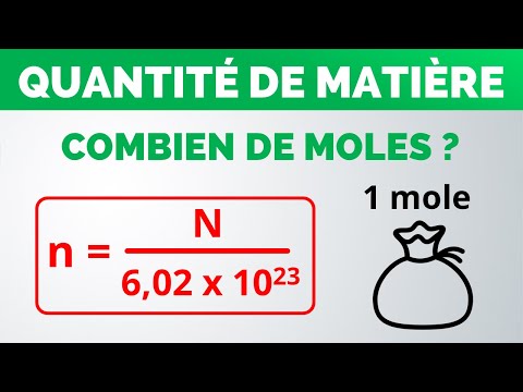 Comment calculer le nombre de MOLES ? | Physique-Chimie (lycée)