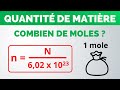 Comment calculer le nombre de moles   physiquechimie lyce