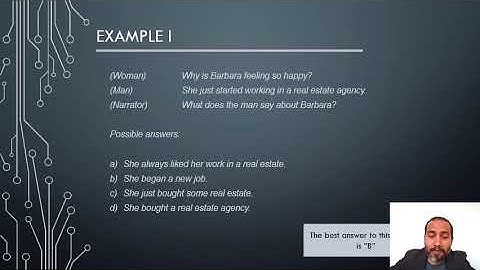 Listening Skills Skill #2: Choose answers with synonyms.