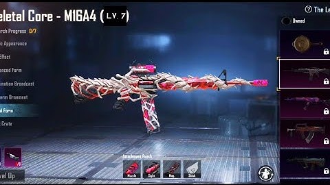 MAXED OUT *NEW* MYTHIC Skeletal Core M16A4! |PUBG MOBILE | PUBGM FATÌH