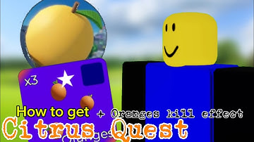 HOW TO GET THE CITRUS QUEST BADGE + ORANGES KILL EFFECT IN ROBLOX ARSENAL 🍊